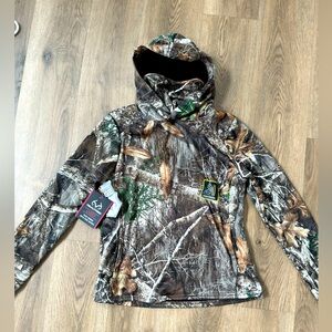 Women’s Camo Realtree Brand Tech Hoodie with Face Gaiter